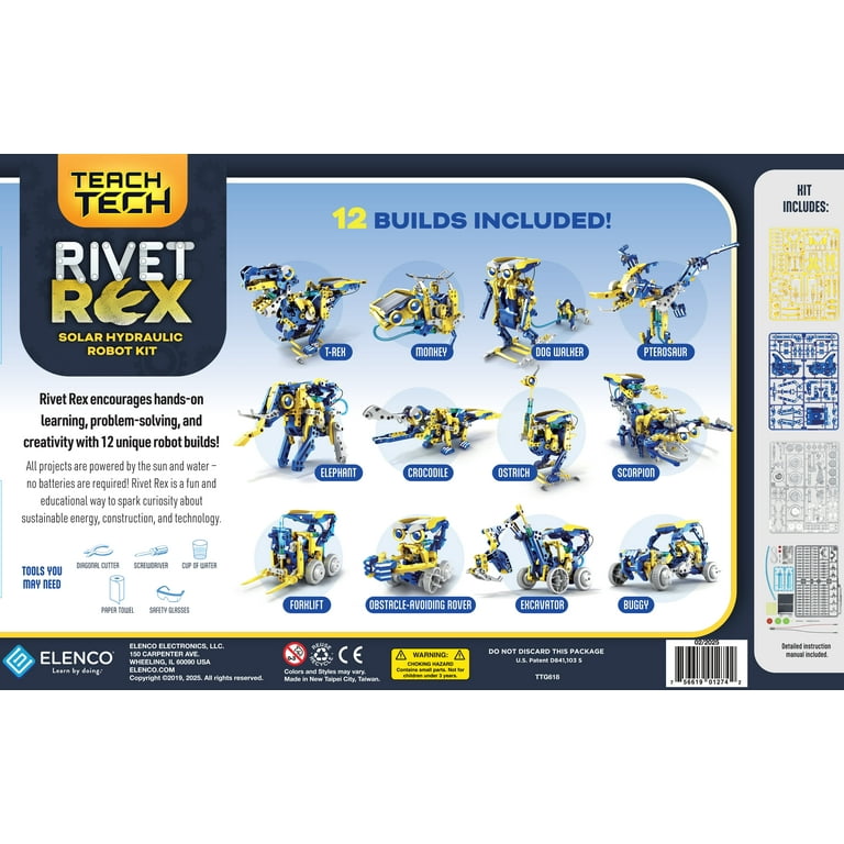 TEACH TECH Rivet Rex.12 TTG618 | STEM Educational Science Toy for