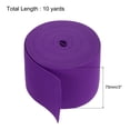 thumbnail image 2 of Bandas elásticas Uxcell para coser de 3 pulgadas, carrete elástico de 10 yardas púrpura para pelucas, cinturillas, pantalones, 2 of 7