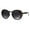 black smoke, variant on Womens Mod Round Cat Eye Goth Designer Fashion Sunglasses Black Smoke