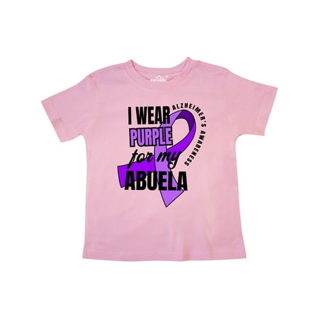 

Inktastic Alzheimers Awareness I Wear Purple For My Abuela Gift Toddler Boy or Toddler Girl T-Shirt