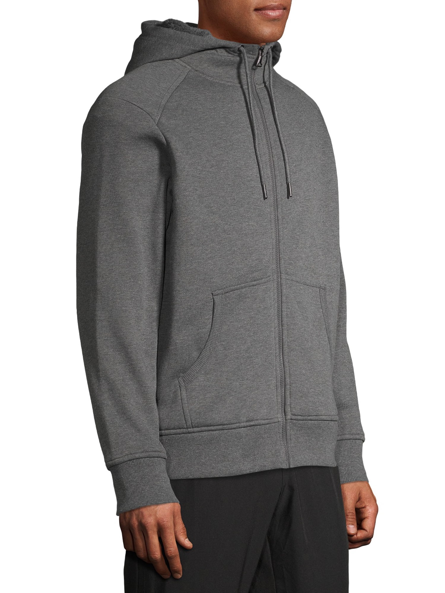 George Men's and Big Men's Faux Sherpa Hoodie, Sizes up to 5XL