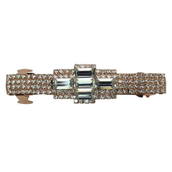 Faship Gorgeous Clear Rhinestone Crystal Hair Barrette Clip
