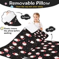 thumbnail image 3 of Black Christmas Santa Pattern Toddler Nap Mats for Kids Preschool,50"x20" Sleeping Mat Bag or Kids,Toddler Sleeping Bag,Toddler Nap Mat or Daycare, 3 of 6