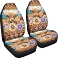 thumbnail image 3 of XYZCANDO Highland Cattle Car Front Seat Covers Polyester Easy to Install Auto Seat Covers Interior Driver Seat, Soft Waterproof SUV Van, 3 of 10