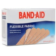 Band-Aid Brand Flexible Fabric Adhesive Bandages For Minor Wound Care, 100 Count