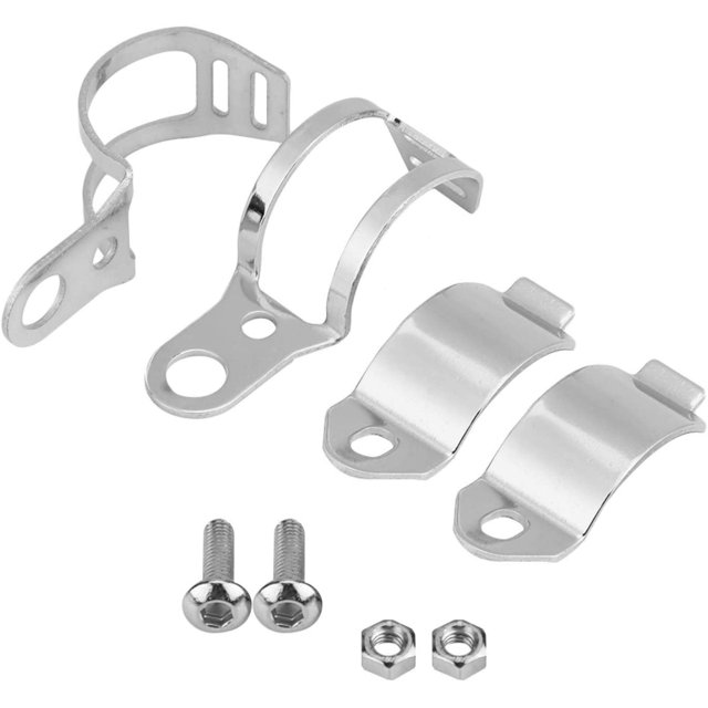 Turn Light Mount Bracket,2Pcs Motorcycle Turn Light Mount Bracket Replacement for 30-45mm Front Fork Scooter(black)