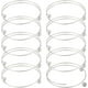 thumbnail image 1 of 10 pulseras de alambre de acero inoxidable, pulseras ajustables tipo brazalete, pulseras lisas con cuentas de bola extraíbles, pulseras expandibles lisas, 1 of 7