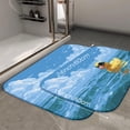thumbnail image 2 of 1pc Rubber Duck in the Sea Absorbent Non-Slip Bathroom Thickened Flannel Rug Decor,Soft,Quick Drying,Suitable For Indoor/outdoor Use,Bathrooms,Bedrooms,Kitchens,Terrace,Laundry Rooms,16"x24", 2 of 9