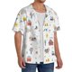 thumbnail image 2 of Balery Farm Animals Camisa Casual de Manga Corta con Botones para Hombre, Texturizada, Estilo Cubano, para Playa, Verano-3X-Large, 2 of 5