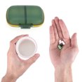 thumbnail image 4 of Unique Bargains 8 Grids Double Layers Pill Box for Travel Green, 4 of 6