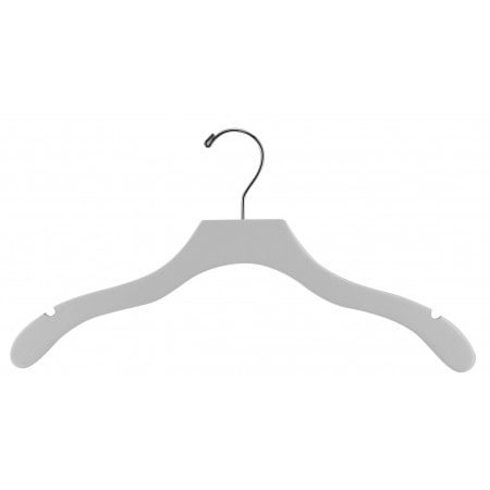 The Great American Hanger Company White Notched Wavy Top Hanger (Case of 50)
