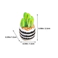 thumbnail image 2 of Shisuyan 4Pcs Tiny Potted Plants Micro Landscape Potted Plants Assorted Color for Gift, 2 of 9