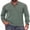 02-VG-Green, variant on JWD Mens Long Sleeve Henley Shirt Casual Button Neck T Shirt with Chest Pocket Green L