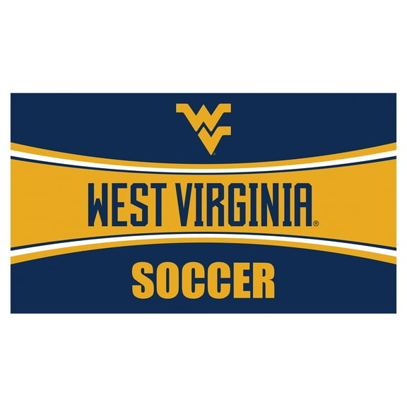 West Virginia Mountaineers 28" x 16" Soccer Trapper Door Mat