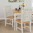 thumbnail image 5 of Farmhouse Sage Green Chair Back Covers, Removable Chair Covers for Dining Chairs Set of 6, Washable Chairs Slipcovers Back Seat Protector for Wedding Party 19"x20", 5 of 9