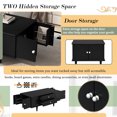 thumbnail image 5 of Harper & Bright Designs Rectangle Coffee Table with Drawers, 47.2" Wood Center Table with Hidden Storage Compartments for Living Room, Black, 5 of 13