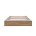 thumbnail image 4 of Nexera James King Size Platform Wood Bed Frame, Brown Oak, 4 of 8