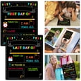 thumbnail image 5 of Double-Sided First Day of School Sign Board, First Day Of School Sign,12 × 10 Inches Back to School Sign, Painting First and Last Day of Preschool Board, Washable Chalkboard for Kindergarten Pre-K, 5 of 9