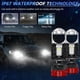 thumbnail image 3 of H4 LED Headlight Bulbs, 40000LM 110W Super Bright Car LED Headlights Conversion Kit 6000K White Light IP67 Waterproof, Pack of 2, 3 of 5