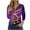 AE Purple, variant on YUGYXL Summer Plus Size 3/4 Length Sleeve Tshirt for Women Mardi Gras Mask Printed Loose Cozy Costume Trendy Crew Neck Lightweight Tunic Clothes Celebration Tees
