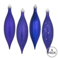 thumbnail image 2 of Vickerman 5.5" Purple Finial Drop Christmas Ornament, Assorted 4 Finish, 8 per Pack, 2 of 3