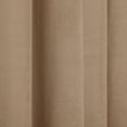 thumbnail image 4 of TWOPAGES Room Darkening 42"x72" Curtain Velvet Pinch Pleat Privacy Drape for Guest Room, 1 Panel, Hazelnut, 4 of 6