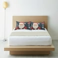 thumbnail image 6 of Yayeee Pillowcase Standard Size Set of 2 Satin Wrinkle Resistant Pillow Case, Blue Christmas Santa, 6 of 8