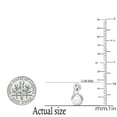 thumbnail image 4 of Dazzlingrock Collection 6mm Round White Freshwater Pearl Swirl Screwback Stud Earrings for Women (Color White, Clarity Clean) in 10K White Gold, 4 of 5