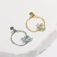 thumbnail image 6 of Teardrop Simple Adjustable Open Rings Geometric Finger Rings Copper Texture, 6 of 9