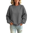 thumbnail image 2 of Womens Casual Crewneck Sweatshirt Long Sleeve Shirts Pullover Tops Fall Fashion Clothes, 2 of 6