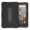thumbnail image 2 of SaniMore for Amazon Fire HD 8 & 8 Plus (10th Generation, 2020) Back Case Hidden Kickstand Heavy Duty Protective Tri-layer Hybird Shockproof Rubber Case for Amazon Fire HD 8 & 8 Plus, Black, 2 of 8
