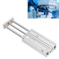thumbnail image 4 of Cilindro de 3 vástagos cilindro de rodamiento deslizante tipo SMC de aleación de aluminio de doble efecto para equipos de automatización ANGGREK Otros, 4 of 8