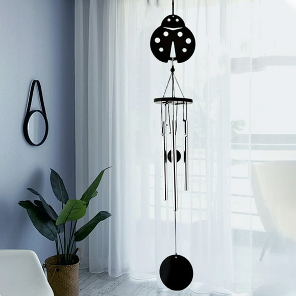 Sunjoy Tech Wind Chime Handmade Metal Butterfly Ladybug Shape Hanging Windbell Pendant Home Decor