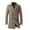 75#Khaki, variant on Dwaogom Men's Classic Notched Collar Double Breasted Wool Blend Pea Coat