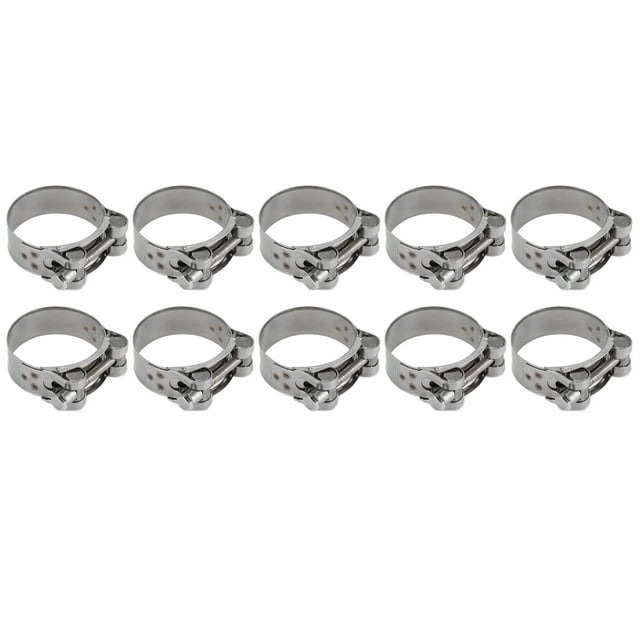 Pipe Clamps, Appearance Galvanized Reinforced Full Core Rustproof Hose Clamp For Petrochemical For Industrial For Automotive 52-55mm