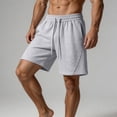 thumbnail image 5 of MYAOYI Men's Soft Fleece Shorts Elastic Waist Drawstring Casual Lounge Gym Shorts, 5 of 7