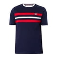 thumbnail image 5 of Fila Justin Cut & Sew Colour Block T-Shirt, Blue, 5 of 5