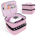 thumbnail image 1 of Organizador de esmaltes de uñas ALSLEA Oxford de doble capa rosa, 30 botellas, 1 of 8