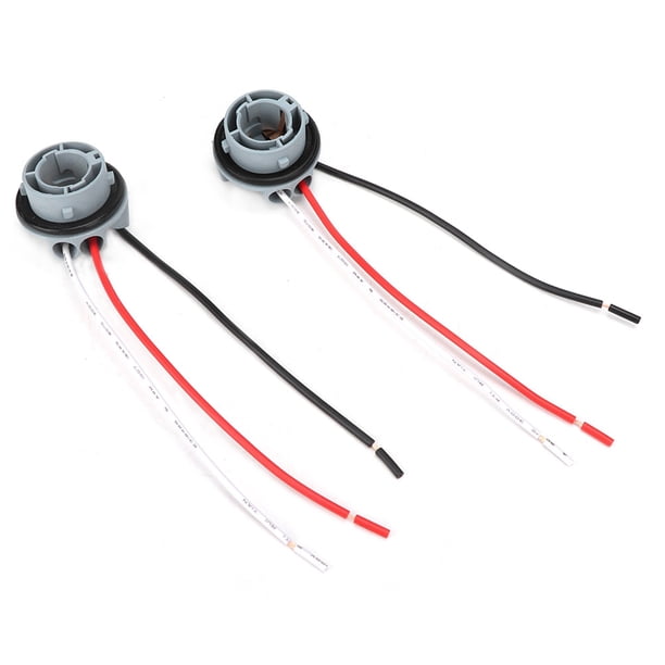 Arnés De Cables De Enchufe Conector De Soporte De Bombilla De Plástico Resistente Al Desgaste Práctico De 2 Uds De Alta Eficiencia Para 1157 ANGGREK Otros Vehículos