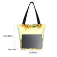 thumbnail image 3 of Kll Tote Bag For Women Sunflowers On A Yellow Background Print Shopping Grocery Reusable Bags For Office School Shopping Travel, 3 of 7