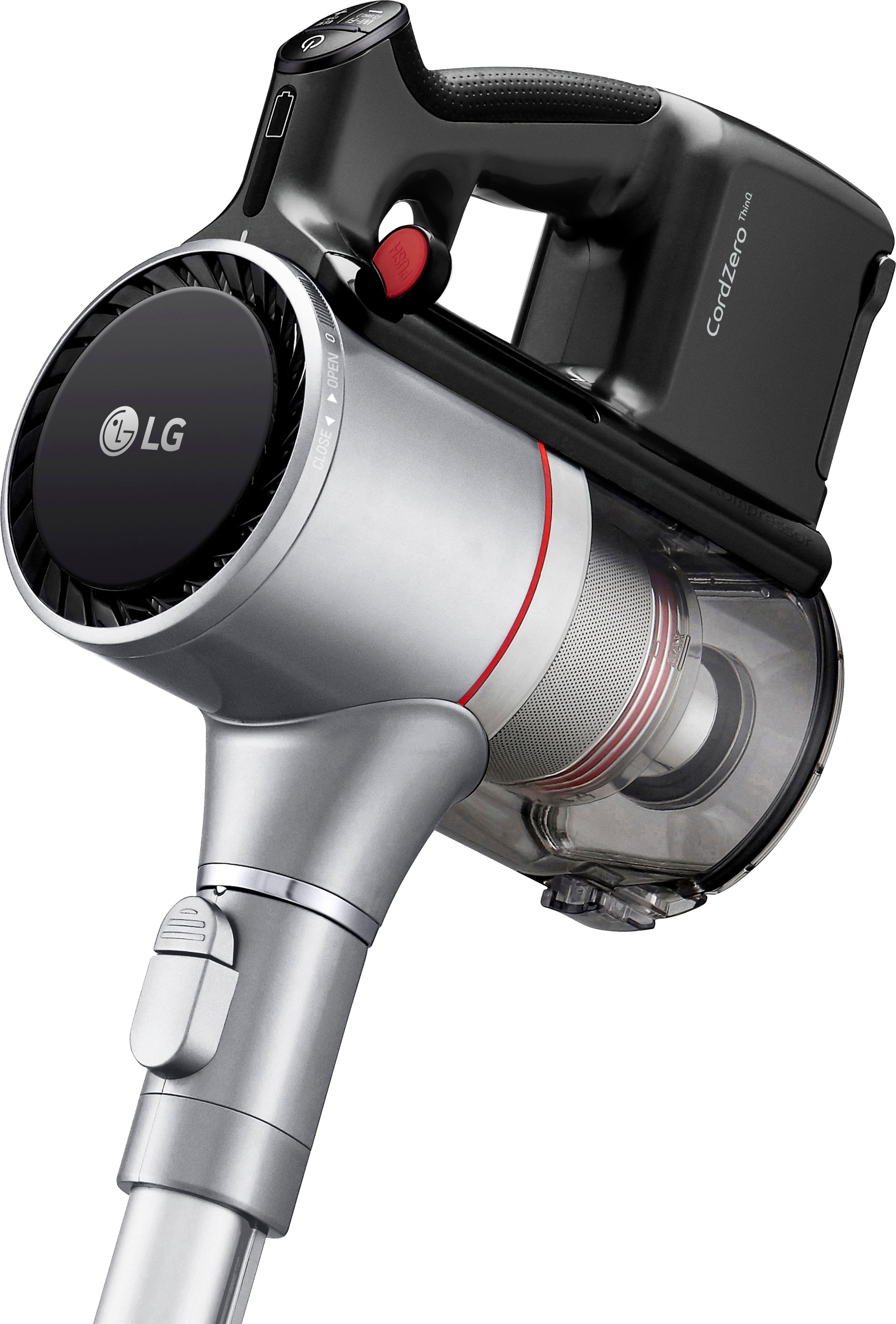 LG - A925KSM CordZero Cordless Stick Vacuum with Kompressor technology - Matte Silver