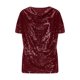 thumbnail image 5 of Camisas de Manga Corta para las Mujeres Casual Brillante Color Sólido Empalmado Cuello de Tortuga Tops para el Uso Diario, 5 of 9
