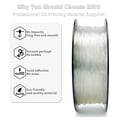 thumbnail image 3 of Filamento flexible de TPU ZIRO para impresora 3D, 1,75 mm, 0,8 kg, transparente, 3 of 5