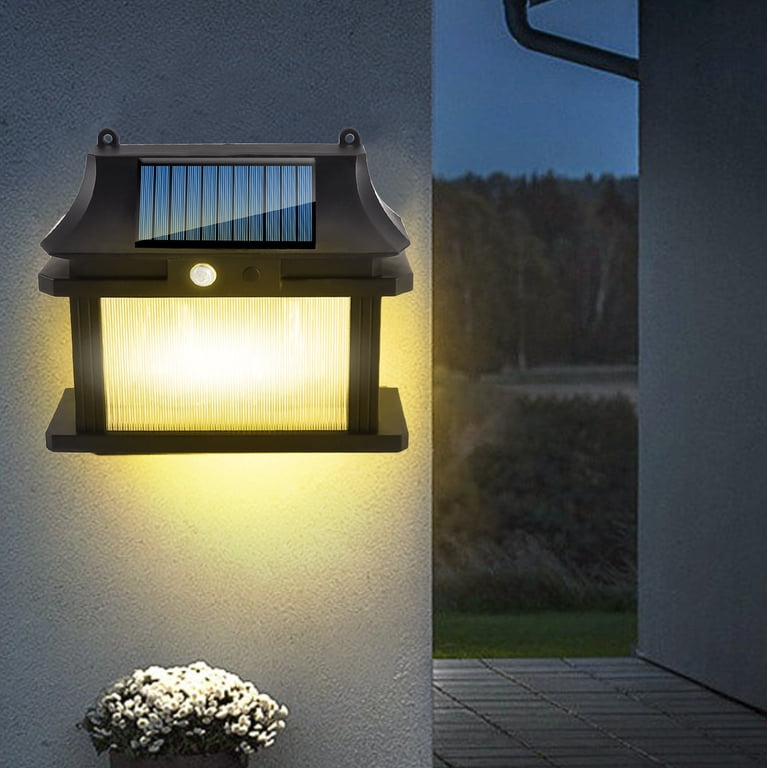 Waterproof LED Solar Street Light With Motion Sensor – Outdoor Garden Light, ABS Housing, 20W, Black – For Pathway, Yard, Street