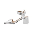 thumbnail image 2 of Zapatilla Tacon Ancho Para Mujer Salamandra® Plateado Correa plateado 23, 2 of 7