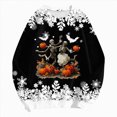 thumbnail image 5 of Towmus Christmas Sweatshirts for Women 2025 Xmas Tree Graphic Fall Winter Clothes Halloween Crewneck Pullover Long Raglan Sleeve Tops, 5 of 6