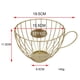 thumbnail image 2 of Organizador de Soporte de Taza de Almacenamiento de Alambre de Hierro para Expreso Multiusos, Elegante Gran Capacidad, Universal dorado, 2 of 7