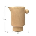 thumbnail image 2 of Creative Co-Op Modern Small Stoneware Pitcher or Vase, Putty Brown, 2 of 6
