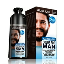 Mustache Beard Dye Cream for Men Natural Black Dye Wax Fast Color Long Lasting,200ml