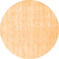 thumbnail image 1 of Ahgly Company Indoor Round Solid Orange Modern Area Rugs, 6' Round, 1 of 1
